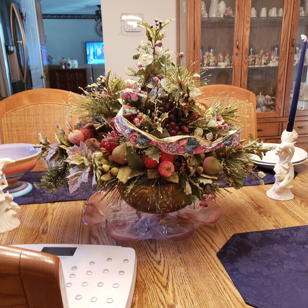 Big artificial fruit flower arrangement